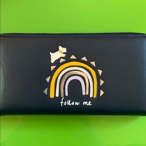 Radley London Navy “Follow Me” Zipper Wallet